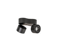 LED Proyector, foco 'Rotari' (Moderno) en Negro hecho de Aluminio e.o. para Pasillos (2 llamas,) de Arcchio | foco empotrado, lámpara de techo, lámpara de pared