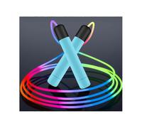 LED Rainbow Jumping Rope Luminous Adjustable Skipping Ropes