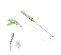 LED Red Light Funny Cat Stick, Pin de Gato Divertido Ajustable para Impuestos a Las Mascotas (Green)