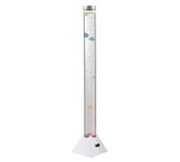 LED RGB lámpara de pie de columna de agua transparente con peces decorativos, cable, interruptor, cambio de color, Globo 9015