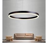 LED Ring Dimming Pendant V-intage Chandelier Adjustable Rise and Fall Retro Lighting Ceiling Light Compatible, Chandeliers