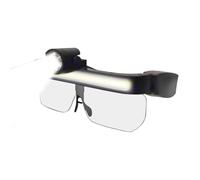 LED Safety Eyewear - ABS/PC 16 cm, recargable Head Light, Anti-Fog | Modos, Anti-Fog Work Glasses, Wide Beam Flashlight For Running, Cycling, Fishing, Hiking, Repairing, Industrial Work