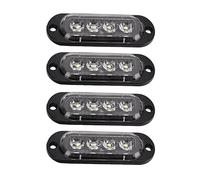 LED Side Marker Tail Light Liquidación Lámpara Remolque Camión Camión 4 Uds. de Luces Laterales para Camiones, Alto Brillo, 3000K, IP65, LED Impermeables, Fácil Instalación, Luz de(blanco)