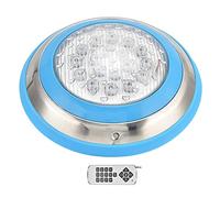 LED Simming Pool, Akozon LED Simming Pool Light Luz Subacuática AC12V RGB HighPower 18Key Control Remoto Luz Sumergible (24W)