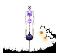 LED Skeleton Yard Stake | Solar Halloween Garden Decoration | For Outdoor