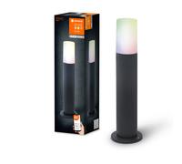 LED Smart + Jardín De Pipa Negro IP44 50cm 10W 380lm RGB + Blanco Cálido App