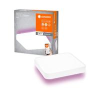 LEDVANCE ORBIS BACKLITE SQUARE SMART+ Wi-Fi blanco, luminaria LED regulable para interiores, 28W, temperatura de color 3000-6500K, 2400 lúmenes, luz RGB para luz blanca y de color, 35x35cm