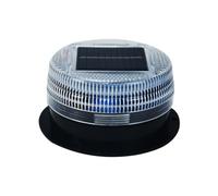 LED Solar Flash Light - Safety Warning Beacon, Industrial Traffic Lights, Magnetic Base Signal | Waterproof Flashing Solar Light, Construction Site Alert, High Visibility Emergancy Lamp