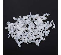 LED Strip Connector, 100 Unidades Translucence Silicona Soporte de Montaje para LED Luces de Tira, Clips Fijadores Flexibles de Montaje para Fijación LED Franja Luces 3528 5050 1210(12mm)