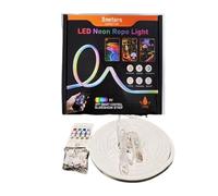 LED Strip Lights | APP & Remote Control DIY RGB Stripp Light | Regulable Wateroof Neon Rope Lighting Flexible USB Powered for Gabinete Kitchen Bedroom Living Room Study Area Holiday Party