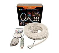 LED Strip Lights | APP & Remote Control DIY RGB Stripp Light | Regulable Wateroof Neon Rope Lighting Flexible USB Powered for Gabinete Kitchen Bedroom Living Room Study Area Holiday Party