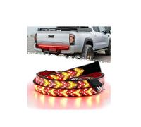LED Tailgate Light Bar Strip,Truck Trailer Rear LED Signal Strip w/Brake Reverse Turn Lighting,Arrow Design Turn SignalStrip,Red &Amber Sequential Lighting,Waterproof Flexible Tailgate Light for Car