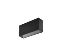 LED Techo Exterior Aluminio IP54 Negro 40,2 CM Largo Deckenleuchte Blanco Cálido
