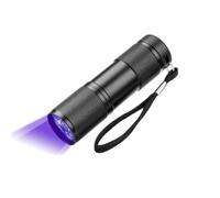 LED U-V LED Flashlight/Blacklight, U-V LED Flashlight, 395 nm, Pet Orine and Stain Detector, Find Stains on Clothes, Carpets
