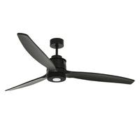 LED Ventilador de Techo Lámpara Ahorro Energía Control Remoto The Akmani Negra