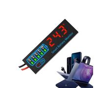 LED Voltage Power Monitor Panel | Digital Display LED Portable DC7-40V | Battery Meter Gauge | Ideal For Energy System Testing Electronic Device Maintenance Harging Station Management
