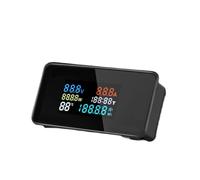 LED Voltímetro Pantalla Digital Voltímetro, amperímetro, capacidad, temperatura, comprobador de batería de coche, medidor de voltaje y electricidad, de energía de 12 V y 24 V, CC 0-200 V(DC200V 100A)