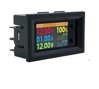 LED Voltímetro Pantalla Digital Voltímetro digital CC 0-200 V 20 A, multifunción 8 en 1, LCD, voltaje, corriente, potencia, energía, batería, medidor de prueba de electricidad.