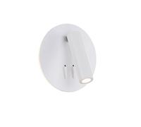 LED Wandleuchte Aluminio Interruptor Blanco Ø14 CM 3000K Pared Directa Indirekt