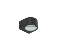 LED Wandleuchte Exterior Negro Aluminio Cristal B: 9,5 CM IP54 5W Balcón Pared