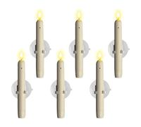 LED Window Candles - Flameless 7 Inch Suction Lamp, Realistic Glow, Sensor Controlled Battery Powered Candle, Elegant Decoration, Safety Design | Indoor Home Decor For Bedroom Living Room Kitchen