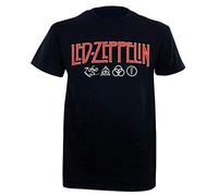 Led Zeppelin Camiseta Hombre Zoso Logo Negro - negro - XX-Large