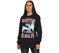 Led Zeppelin Camiseta japonesa Icarus Band Logo Nuevo Oficial Negro Manga Larga, Negro , L