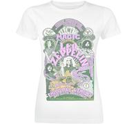 Led Zeppelin Electric Magic Mujer Camiseta Blanco M 100% algodón Regular