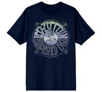 Led Zeppelin Established 1968 - Camiseta vintage de manga corta con cuello redondo para hombre, marino, L