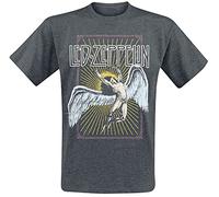Led Zeppelin Icarus Colour Hombre Camiseta Gris Oscuro S 65% poliéster, 35% algodón Regular