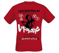 Led Zeppelin Is My Brother Hombre Camiseta Rojo L, 100% algodón, Regular