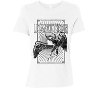 Led Zeppelin T Shirt Icarus Burst Band Logo Nuevo Oficial De Las Mujeres Skinny Size S