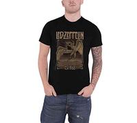 Led Zeppelin - T-Shirt # L Unisex Black # Faded Falling