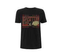 Led Zeppelin Zeppelin And Smoke Black con licencia Camiseta hombre