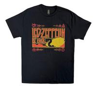 Led Zeppelin 'Zeppelin & Smoke' - Camiseta (Negra), Negro, XL
