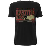 Led Zeppelin 'Zeppelin & Smoke' (Negro) Camiseta - ¡NUEVO Y OFICIAL