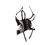 Leda Pol 1560 de Le barniz Corpiño Corsé busenfrei, 36 Negro