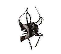 Leda Pol 1560 de Le barniz Corpiño Corsé busenfrei, 40 negro