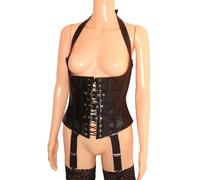 Leda Pol 5521 Cuello Tirantes piel Corpiño Corsé busenfrei abierto
