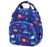 LEDAOU Mochila impermeable para niños de 2 a 4 años, guardería y escuela, niños y niñas, Z-azul coche, Für 2-4 Jahre (12″ hoch, kein Platz für A4-Ordner), moderno
