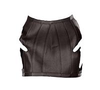 Ledapol 5471 falda de cuero SM falda MINIFALDA zurra pofrei negro S-36