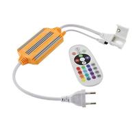 Controlador IR tira led 220V RGB 1500W, IP67, conectores rápidos
