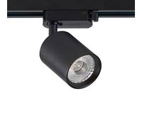 Foco carril Trifásico PIKE RAIL LED negro 10W, 5-CCT, Triac regulable - Color: 3000-4000-6000K