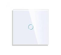 LEDBOX Pulsador timbre táctil KOOB frontal cristal blanco