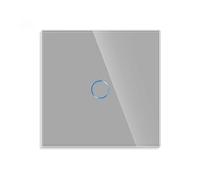 LEDBOX Pulsador timbre táctil KOOB frontal cristal gris