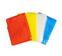 Leddy Living 4 piezas impermeables poncho antilluvia desechables, ultraligero, 40 g, capa antilluvia con capucha cortavientos, talla única para hombre, mujer, niño unisex, multicolor