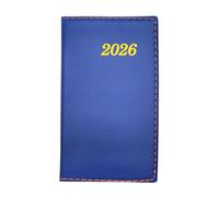 Leddy Living Agenda 2026 semanal, 10,5 x 18,5 cm, tapa Soft Touch ecológica, papel no blanqueado, diseño elegante y funcional de enero a diciembre en italiano (BLU)