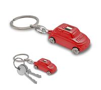 Leddy Living Llavero 500 3D de bolsillo con anillo porta llaves bandera nacional italiana Italia de metal, accesorio para hombre y mujer, idea regalo, rojo, Talla única