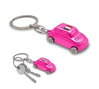 Leddy Living Llavero 500 3D de bolsillo con anillo porta llaves bandera nacional italiana Italia de metal, accesorio para hombre y mujer, idea regalo, fucsia, Talla única