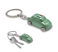 Leddy Living Llavero 500 3D de bolsillo con anillo porta llaves, bandera nacional italiana italiana, de metal, accesorio para hombre y mujer, idea de regalo, Verde, Talla única
